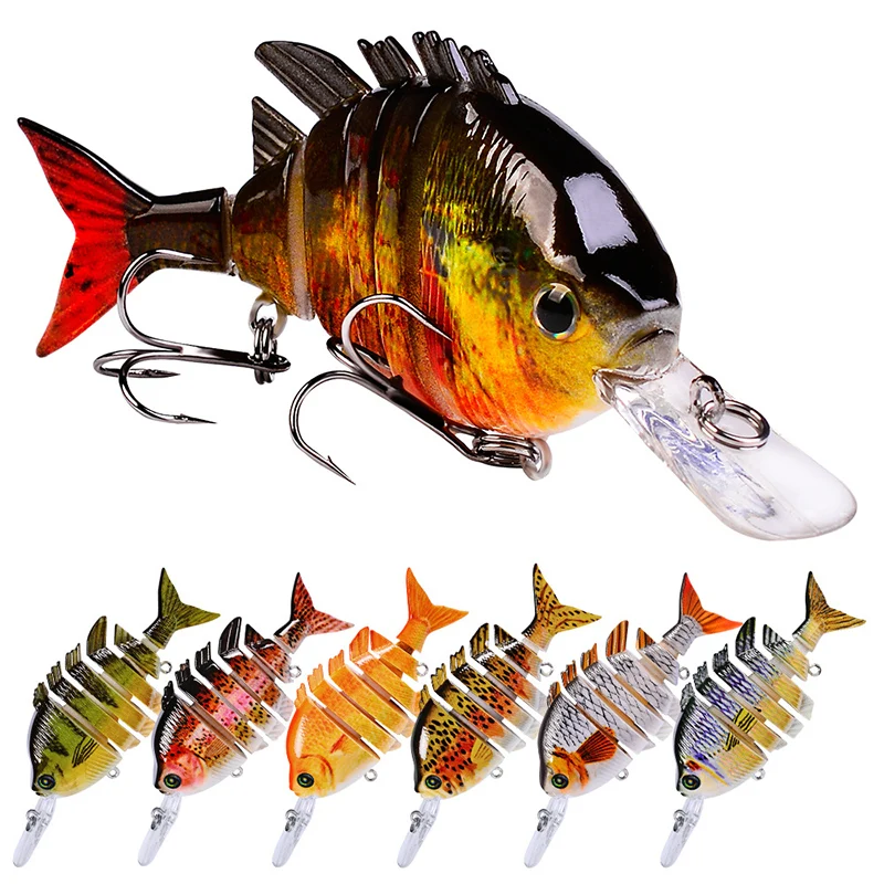 YUCONG 1 шт. реалистичный составной Плавание приманки рыболовные 10 см 13 5 г воблер на