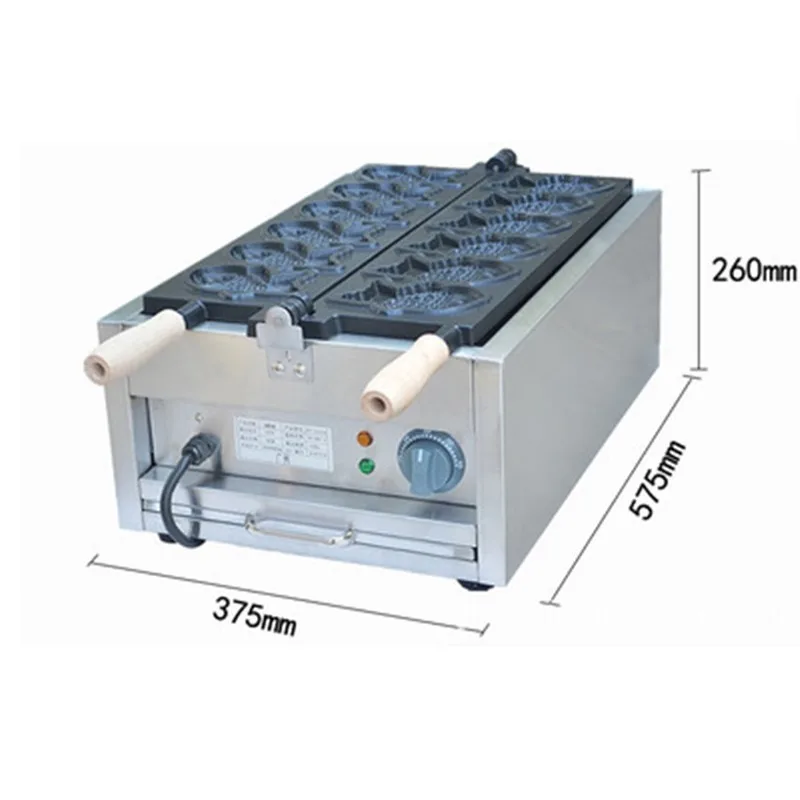 220V Japanses тайяки c открытым ртом машины электрические рыбы форма для торта в форме