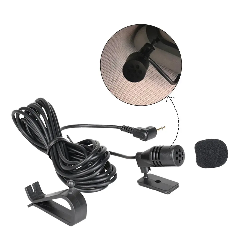 Автомобильный Аудио Микрофон 3 5 мм разъем стерео микрофон мини внешний проводной