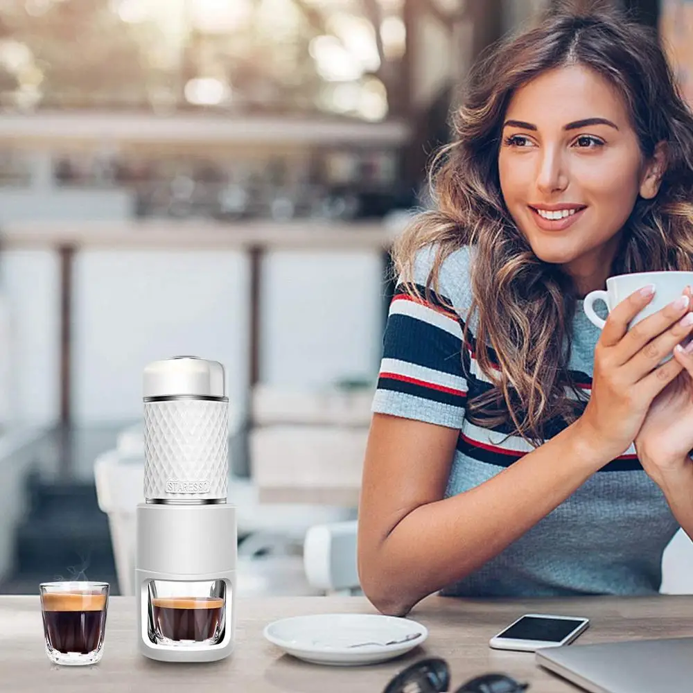 STARESSO SP-200 Многофункциональный Кофе чайник ручной машина белый новое руководство