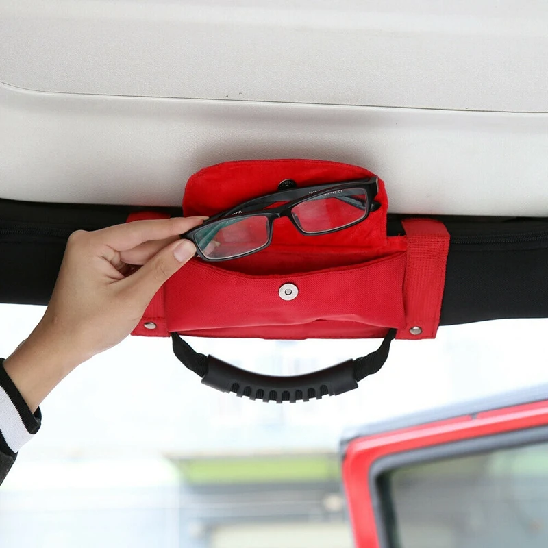 Пара рулонных поручней для хранения солнцезащитных очков подходит Jeep Wrangler CJ YJ TJ JK