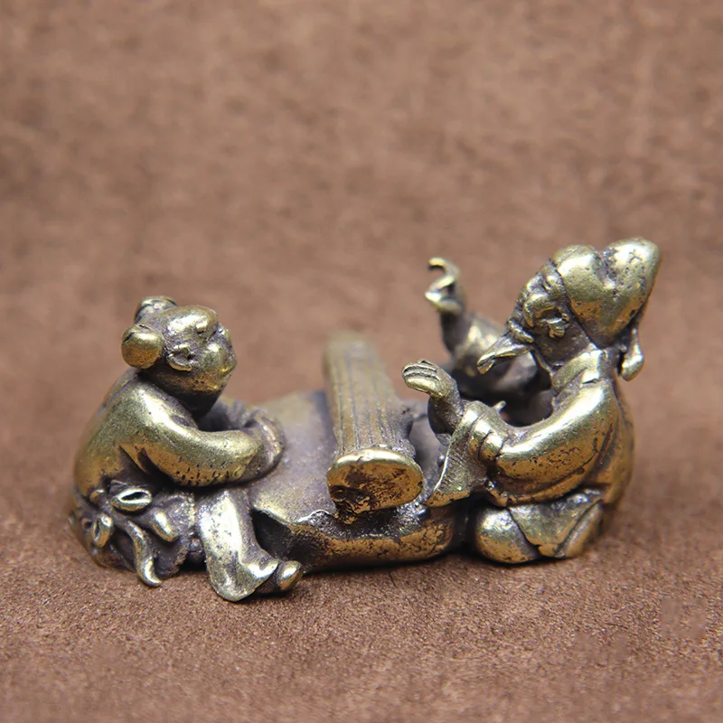 Античное Латунное китайское фортепиано для пожилых людей искусственное