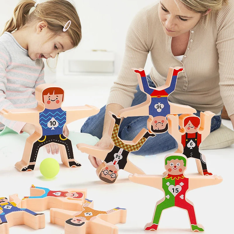 Деревянные строительные блоки Hercules сделай сам штабелируемые нефритовые игрушки