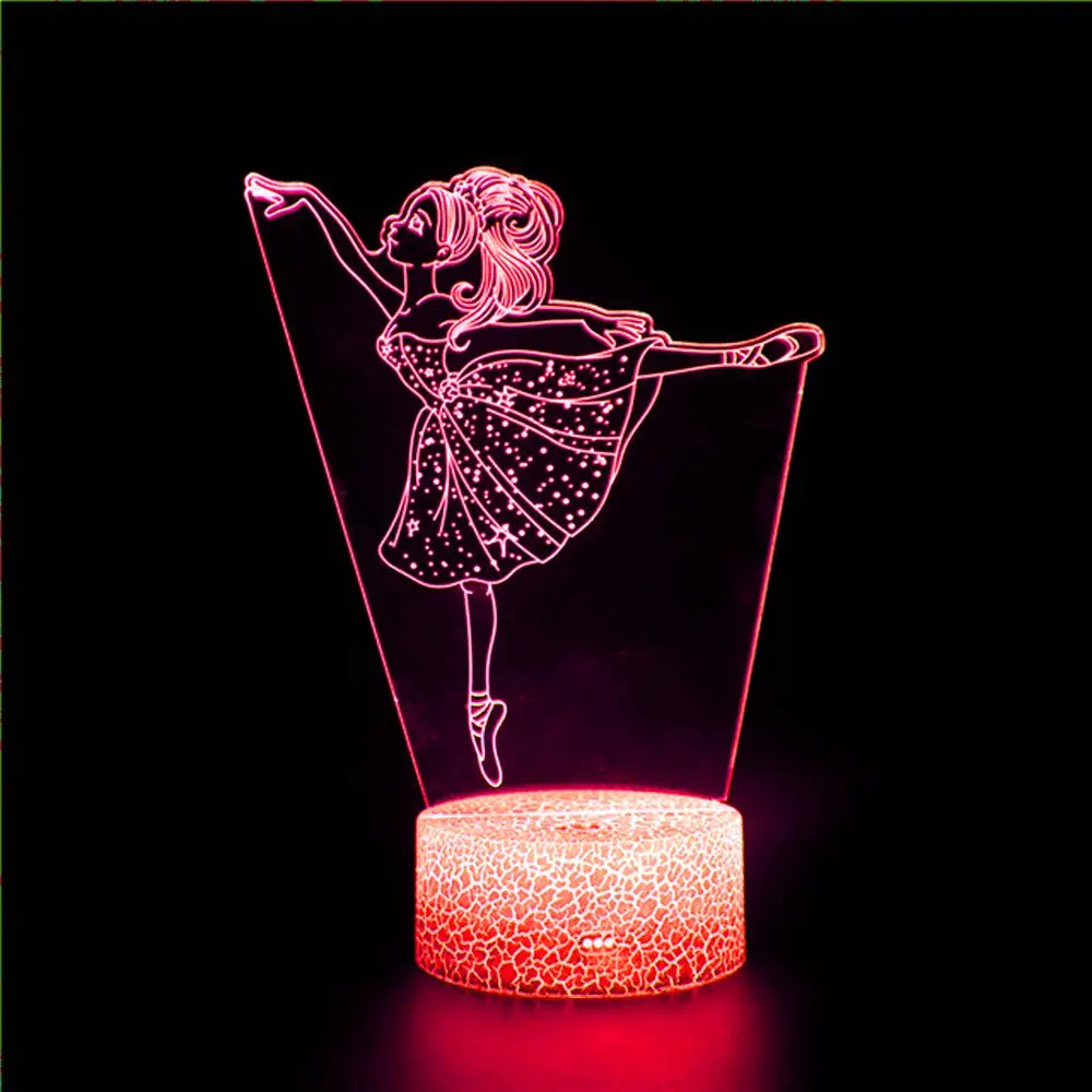 

3D ночной Светильник из ПВХ, украшение, национал, Атлетик, банкет, танцующая девушка хула, качели, игрушка, подарок, украшение для дома, рождес...