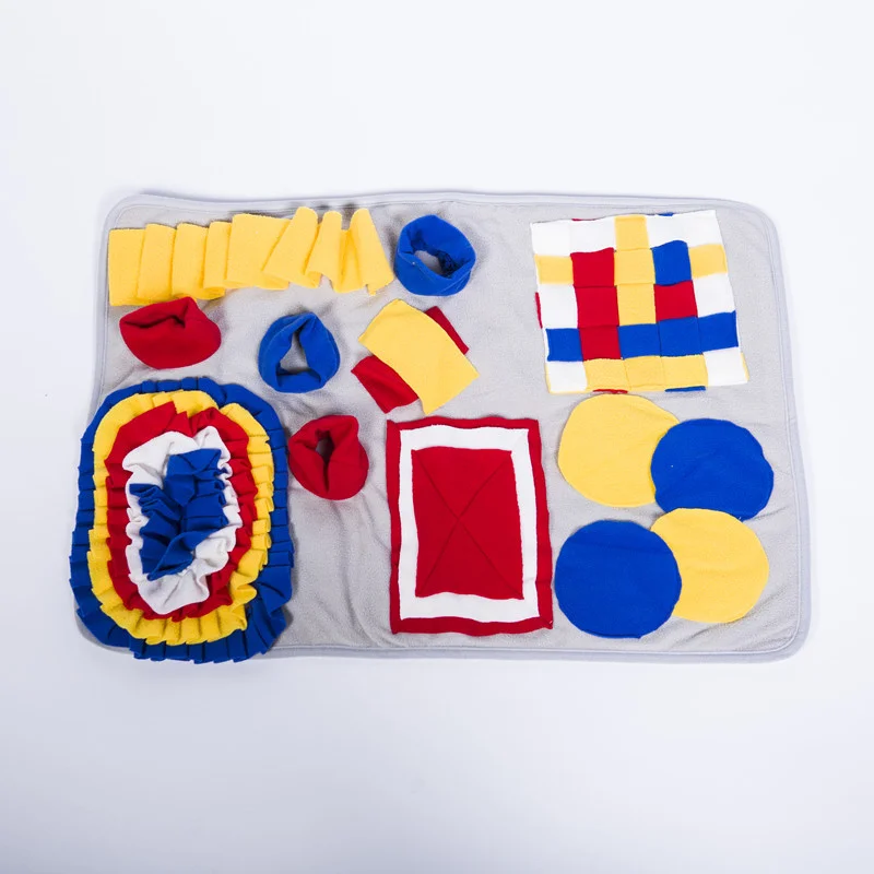 

Dog Snuffle Mat Puzzle Toys Increase IQ Slow Dispensing Feeder Pet Cat Puppy Training Games FeedingFeeding Food Intelligence Toy