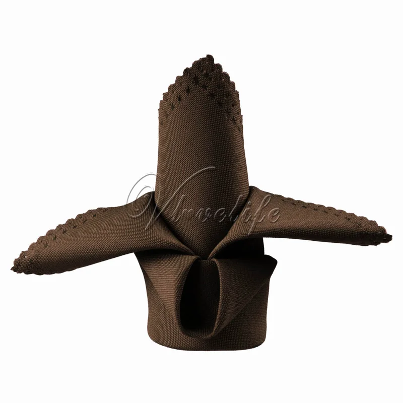 50 шт. льняная салфетка Полиэстеровая носовой платок 12 &quotx 12&quot столовая Банкетная