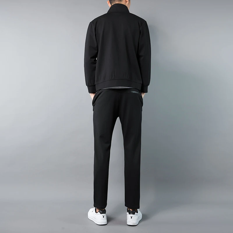 L до 6XL мужской спортивный костюм хлопковая спортивная одежда spandex Man Новая Осенняя мужская одежда ветронепроницаемый спортивный костюм для спортзала мужские наборы для бега