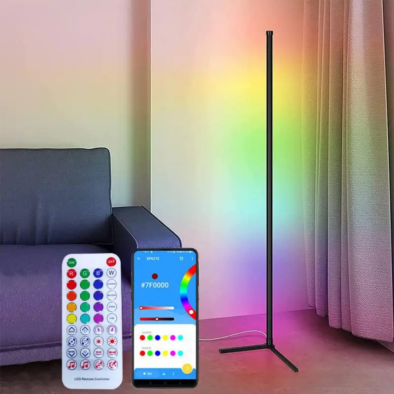 

LED Floor Lamp RGB Nordic Floor Lamps Living Room Indoor Atmosphere Floor Light Standing Lamps For Bedroom Modern Indoor Light