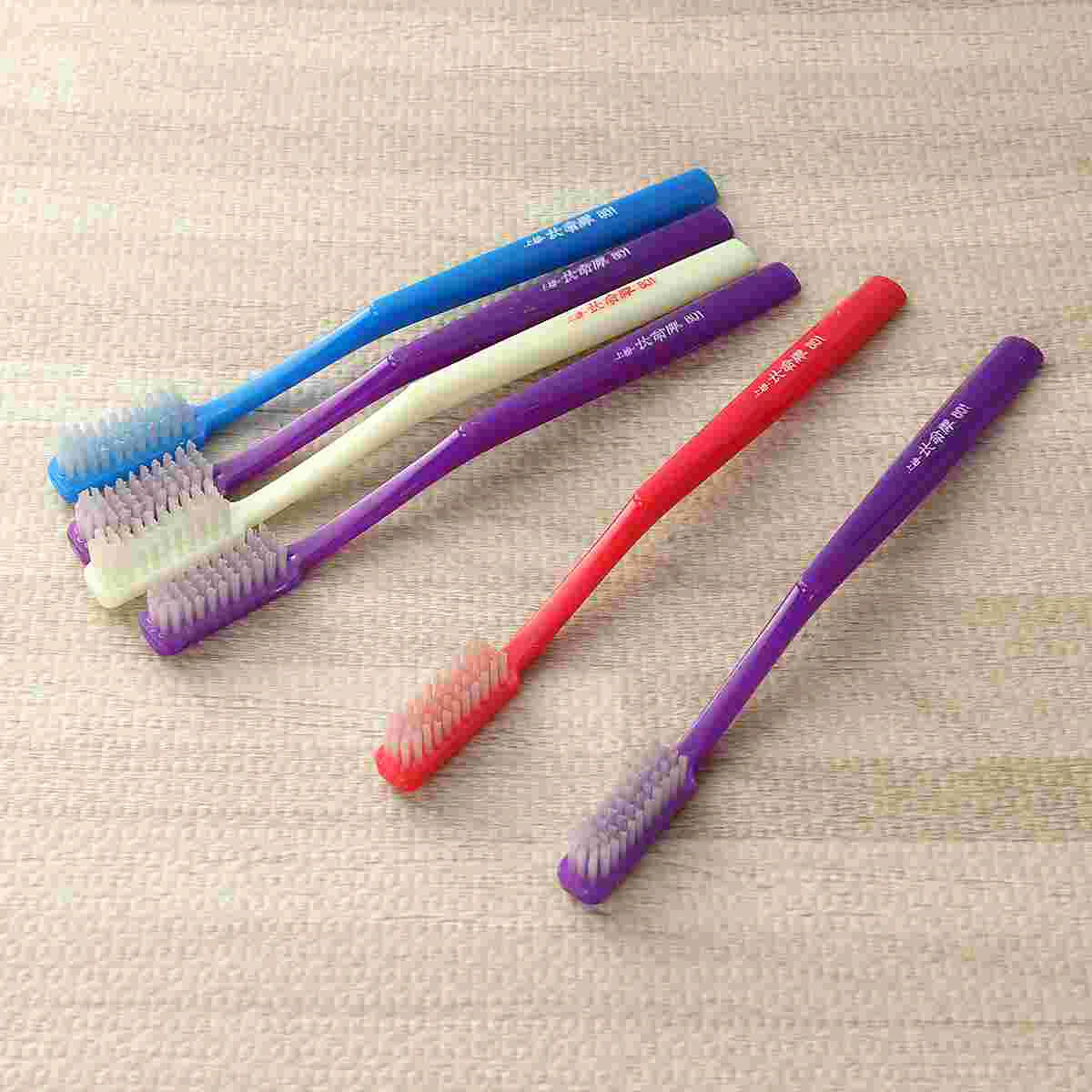 

6 шт., зубная щётка для взрослых с твердыми щетинами