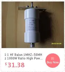 1:1 HF Balun водонепроницаемый для 160 m-6 m диапазона(1,8-50 MHz) 500W для Коротковолновая антенна balun короткой волны