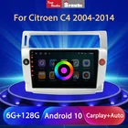 Автомобильный радиоприемник Srnubi Android 10 Carplay для Citroen C4 C-Triumph C-four 2004-2009 мультимедийный плеер навигация GPS 2 Din DVD