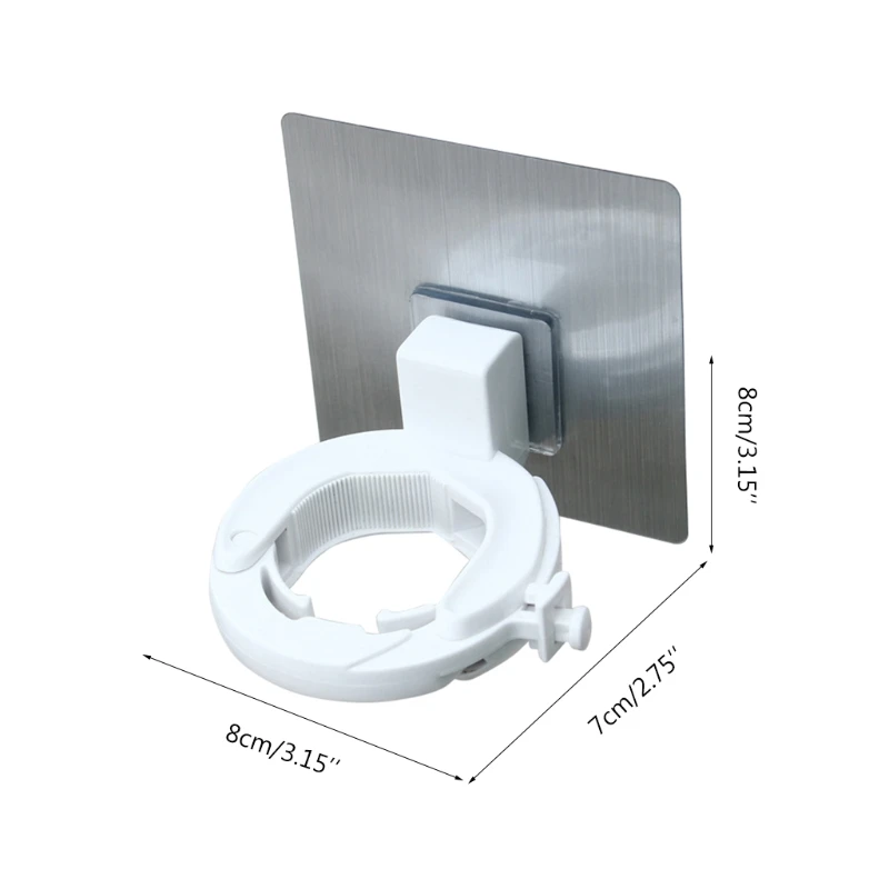 

4 Pcs Adjustable Hand Sanitiser Holder Wall Mounted Shower Gel Bottle Rack Hook Soap Pump Bottle Dispenser Hanging Shelf