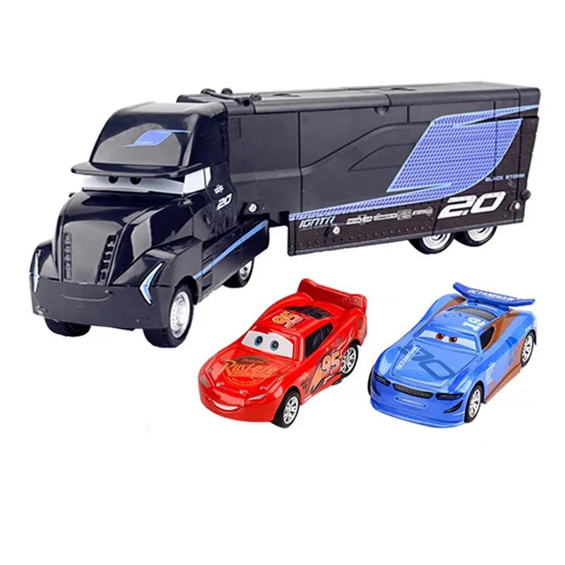 Disney Pixar Cars 3 Lightning McQueen Jackson Storm Cruz Mater Mack Uncle Truck 1:55 автомобиль из литого металла модель мальчик подарочный набор игрушка