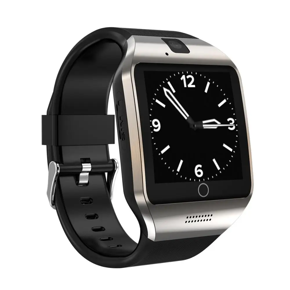 Серебристый V88 Смарт-часы для мужчин Android 4,4 MTk6572 512MB+ 4GB 3g wifi Bluetooth Smartwatch MP3 плеер погода для Android телефон PK QW09 X01 - Цвет: Серебристый