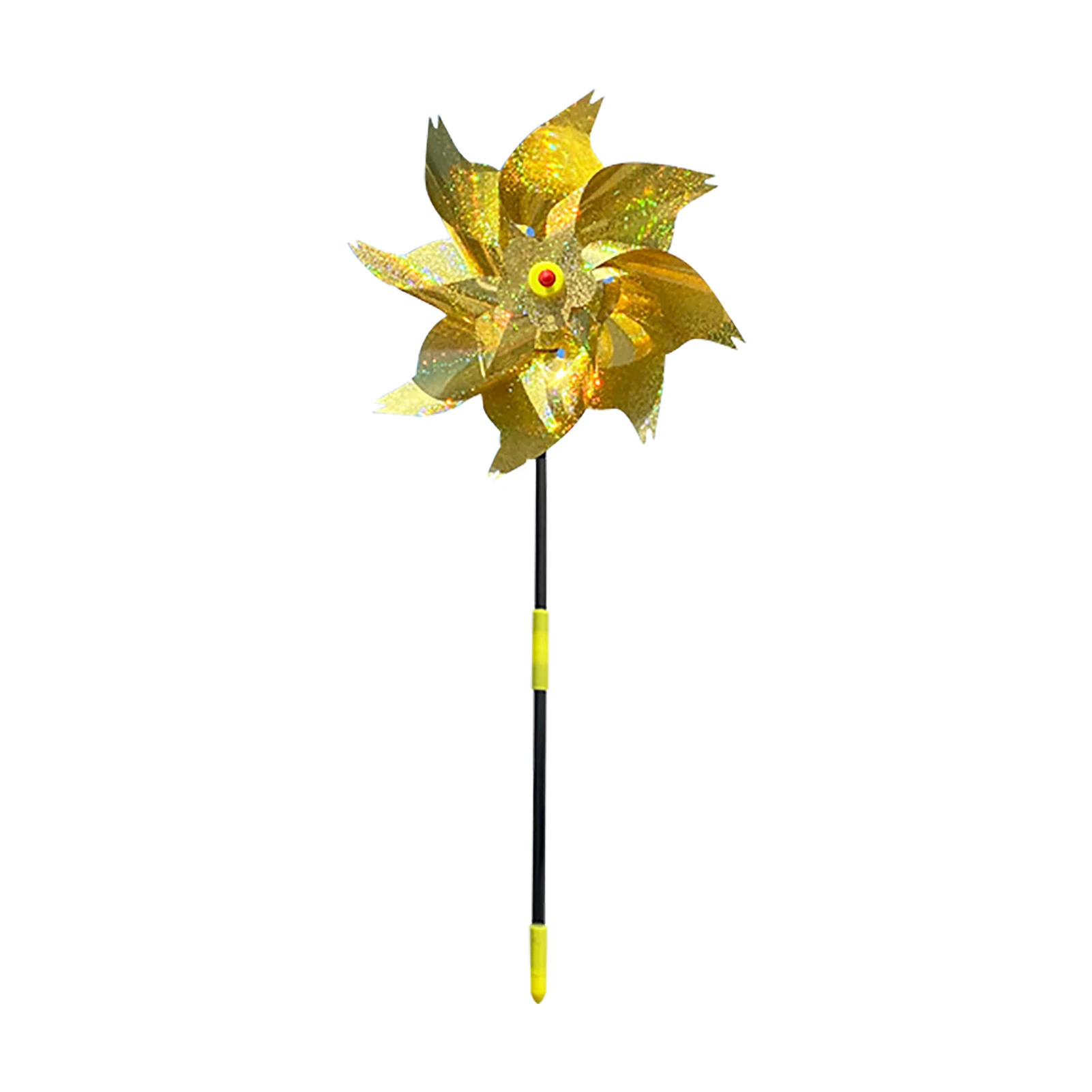 

10pcs Lawn Scare Off Field With Stakes Effective Reflective Pinwheel Orchard Outdoor Durable Farm Garden Decor Wind Spinner