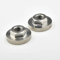 2 pcs hex flange nuts set lock nuts kit steel pressure plate replacement parts for angle grinder tool accessories
