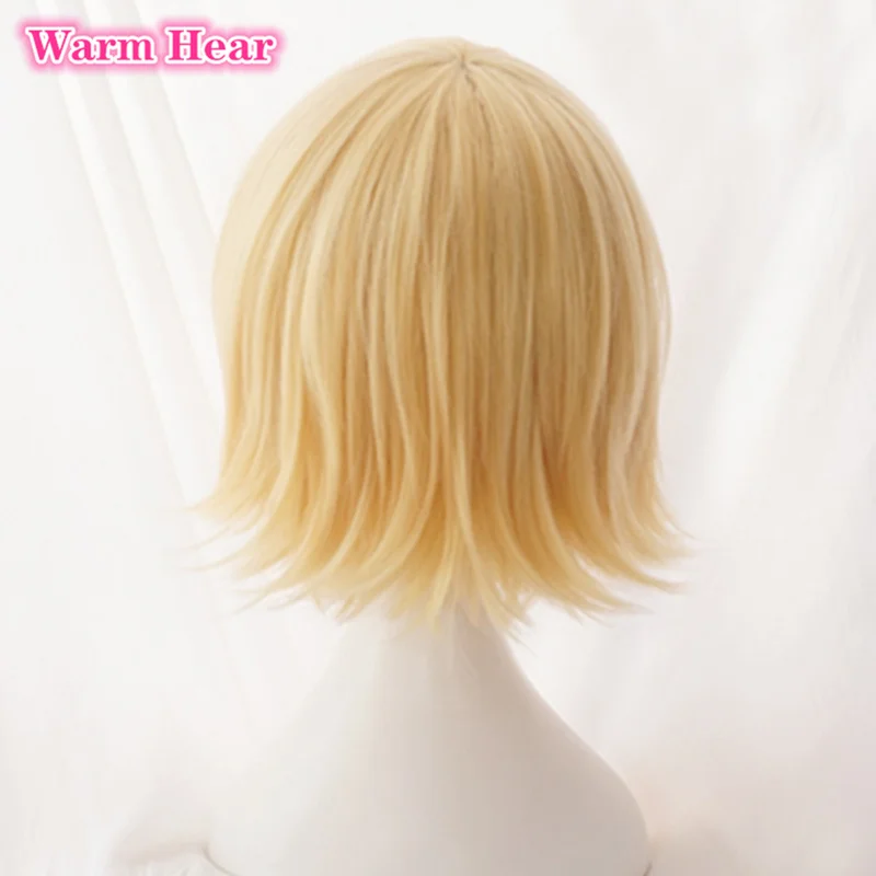 

Mahou Shoujo Site Yatsumura Tsuyuno Short Blonde Cosplay Wig Heat Resistant Synthetic Hair Cosplay Wigs + a wig cap