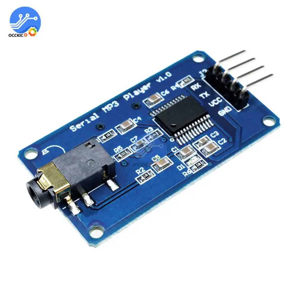 MP3 декодер модуль dac board YX5300 UART Control серийный плеера для Arduino/AVR/ARM/PIC CF аудио