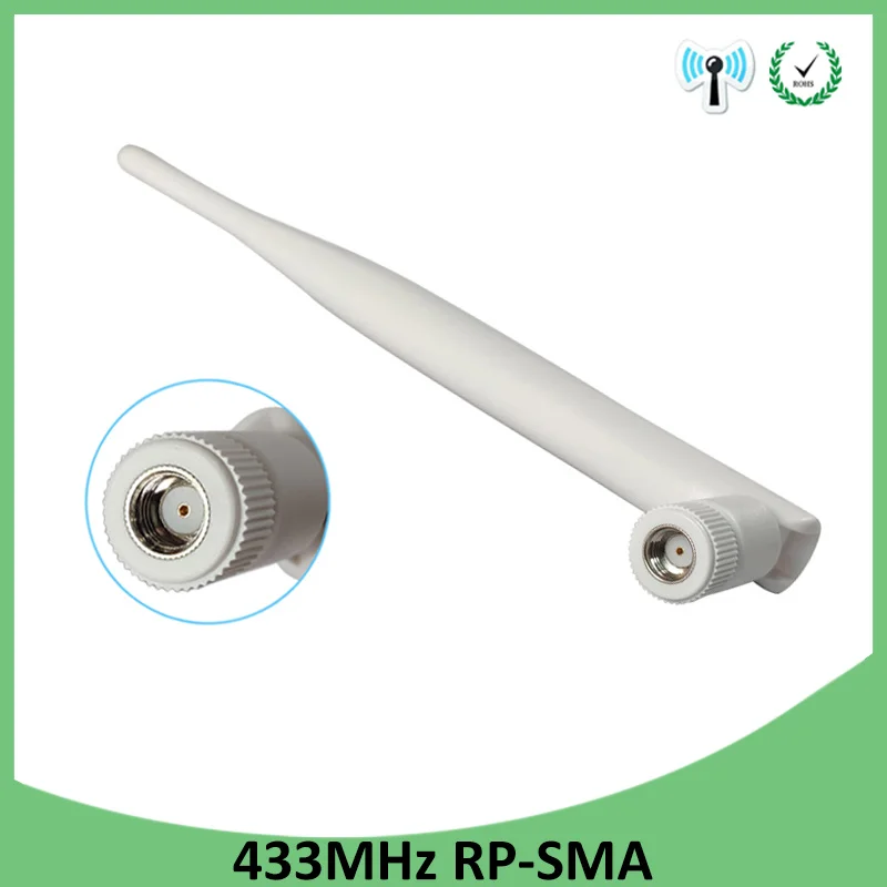 GRANDWISDOM 5pcs 433mhz antenna 5dbi sma female lora antene pbx iot module lorawan signal receiver antena high gain