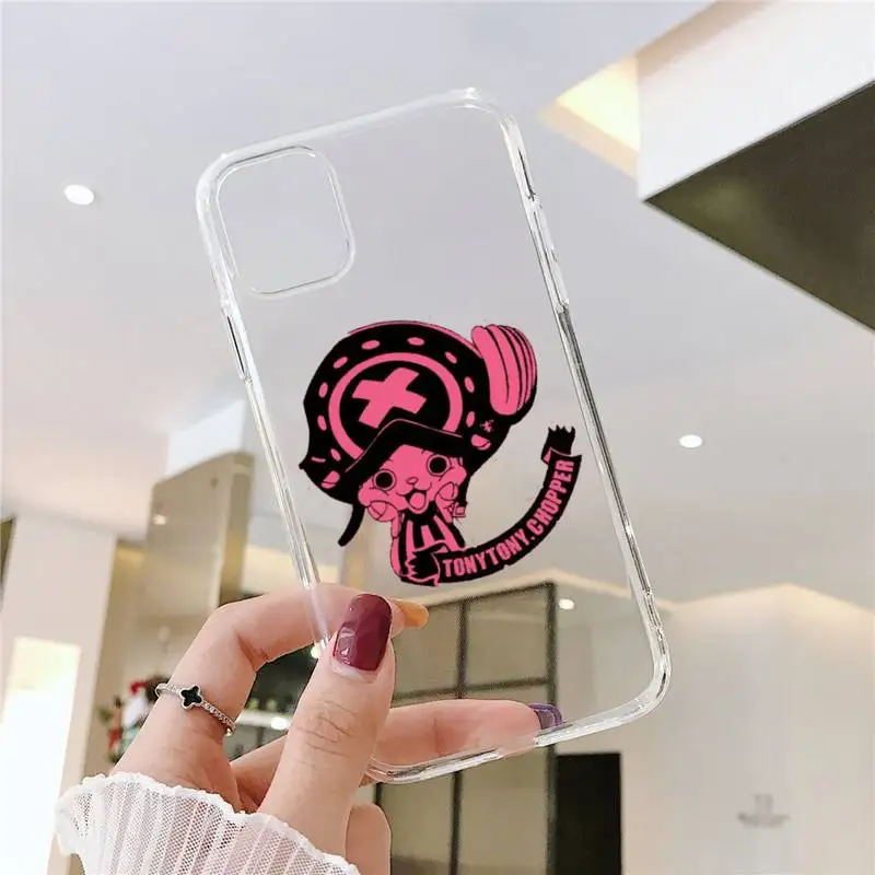 

one piece Phone Case Transparent for iPhone 11 12 mini pro XS MAX 8 7 6 6S Plus X 5S SE 2020 XR