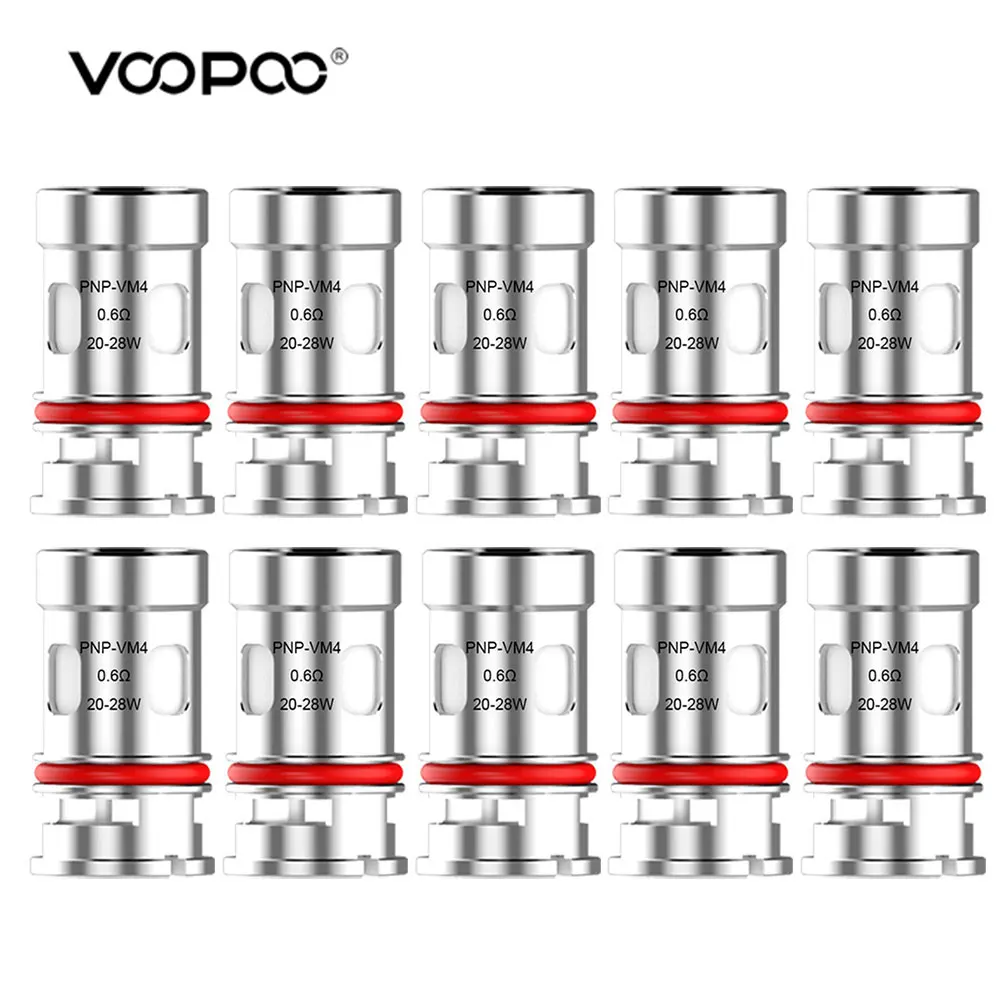 

Original VOOPOO PnP VM4 Coils 0.6ohm Head Resistance Mesh Coil For Voopoo Argus/Drag X/Vinci Mod Pod Electronic Cigarett