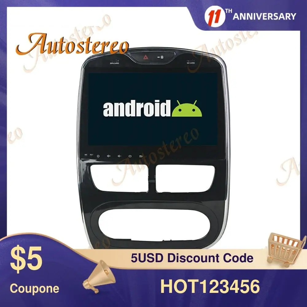 PX6 PX5 DSP Android 9 автомобильный без DVD плеера GPS навигация для Renault Clio 2013 2018 радио