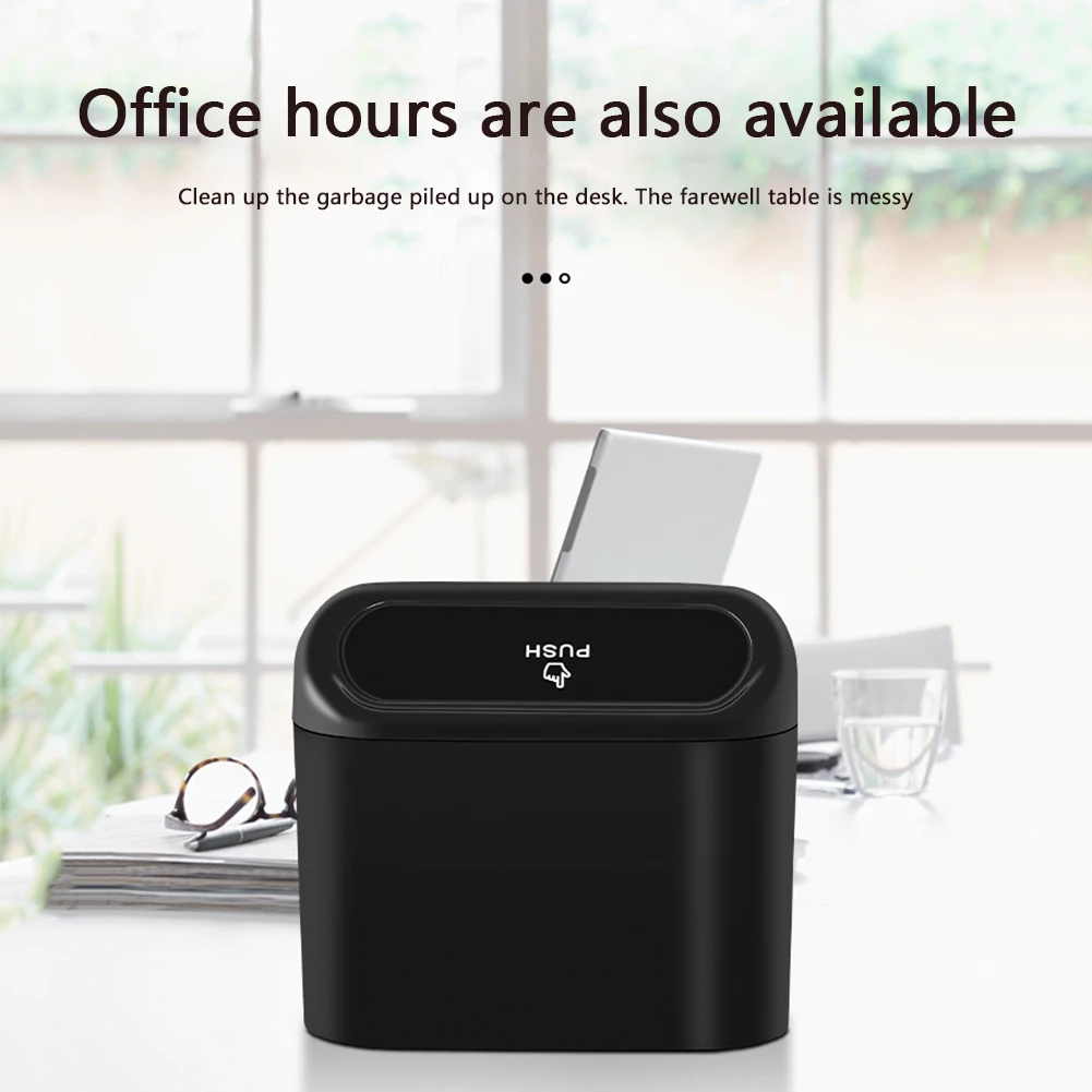 

Door Seat Back Garbage Dust Bin Universal Car Trash Can Interior Storage Box 1L Auto Stowing Tidying Waste Container