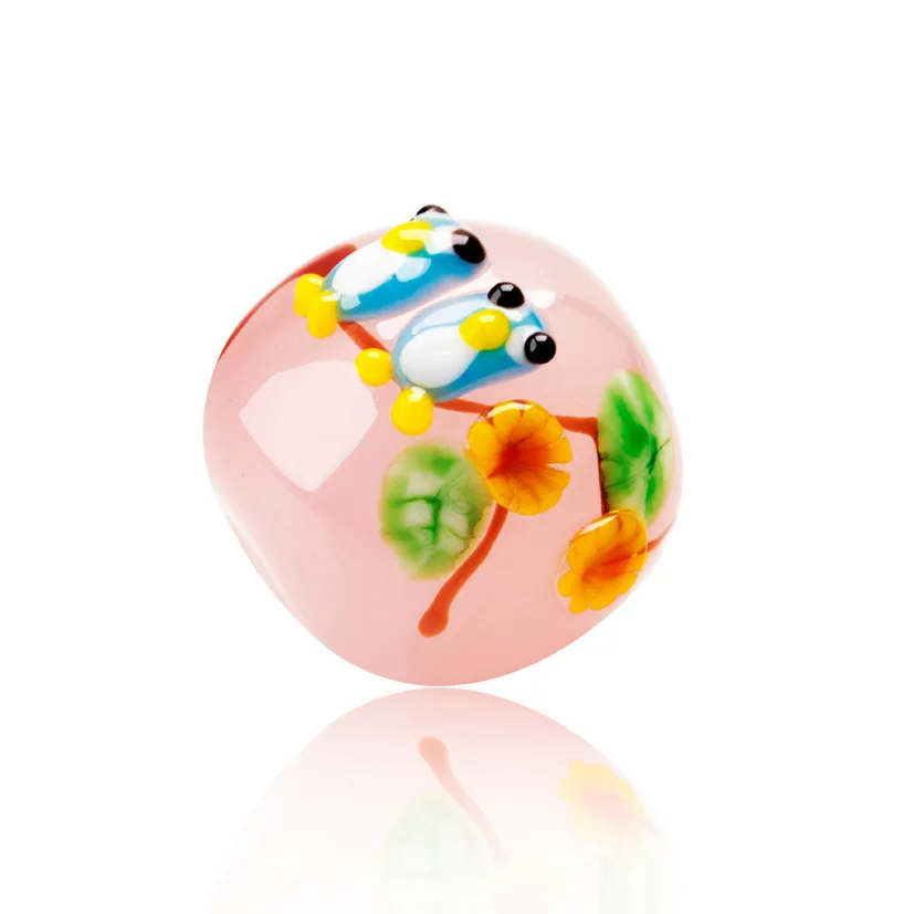 

Бусины стеклянные в японском стиле, 16 мм, 3 шт.