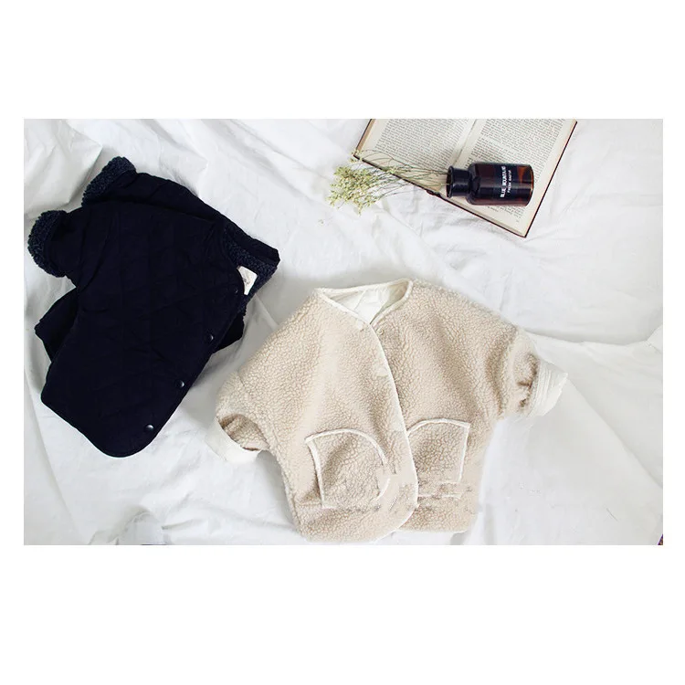 Зимнее пальто 2018 плотная одежда зимняя новая детская модель с темным кашемировым