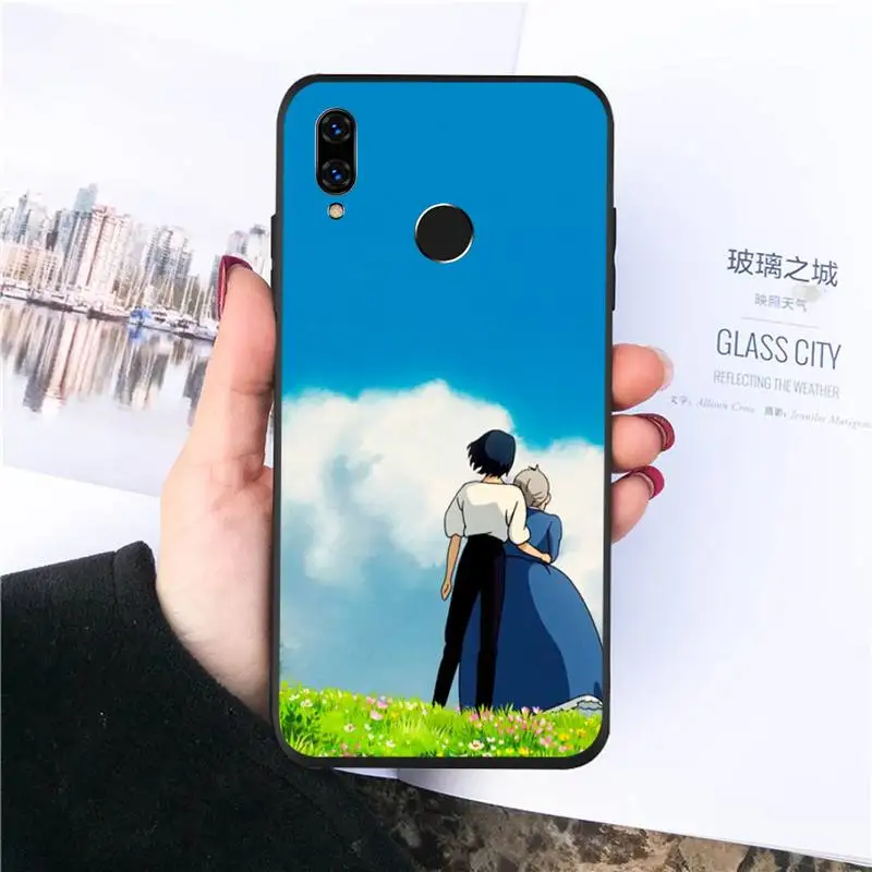 

Howls Moving Castle anime Phone Case For Huawei honor Mate P 10 20 30 40 Pro 10i 9 10 20 8 x Lite Luxury brand shell funda coque