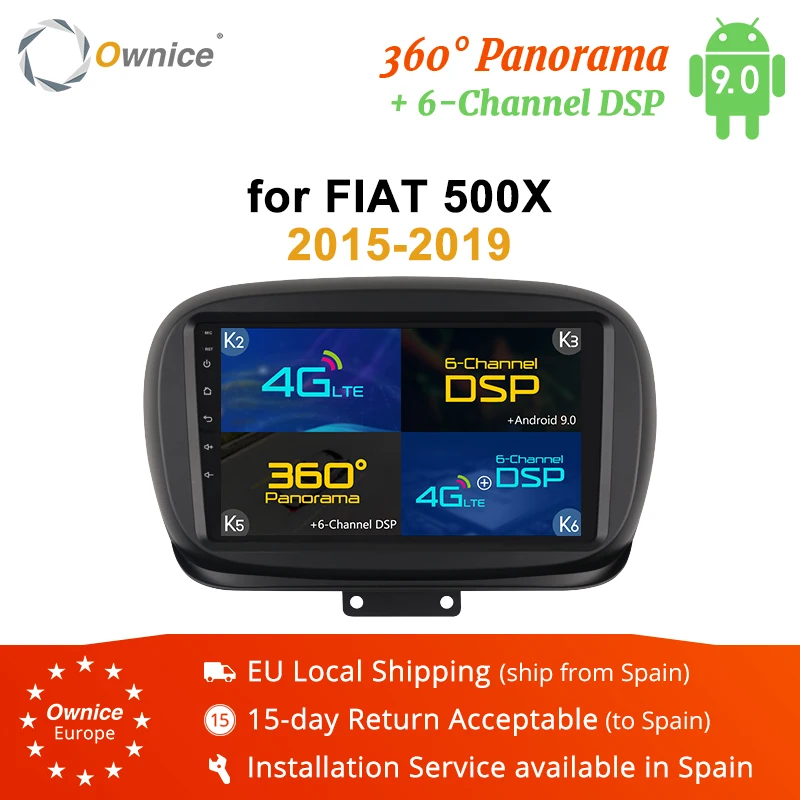 Автомобильный GPS навигатор Ownice K3 K5 K6 для Fiat 500X 4G + 64G автомобильный радиоплеер