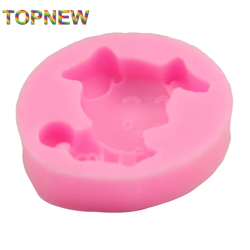 DIY маленькая собака щенок торт формы для помадки Jello сахарное желе ледяное Мыло