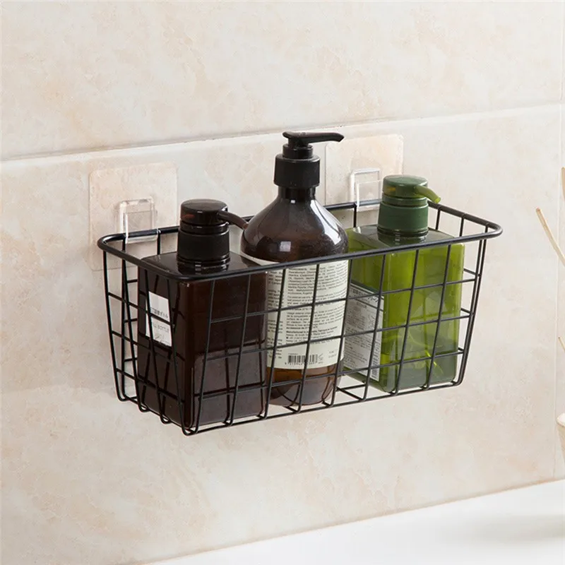 

Bathroom Kitchen Accessories Storage Organization Storage Basket Rectangular Storage Box Wall Hanging Rack XNC