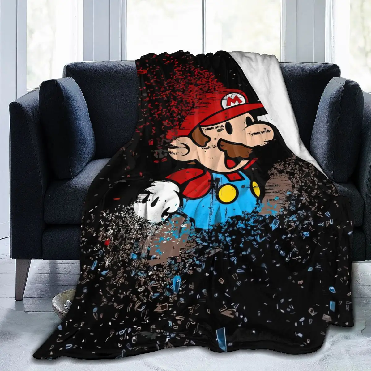 

Super Mario Ultra Soft Blanket Sublimation Cartoon Cover Blanket Bedding Flannel