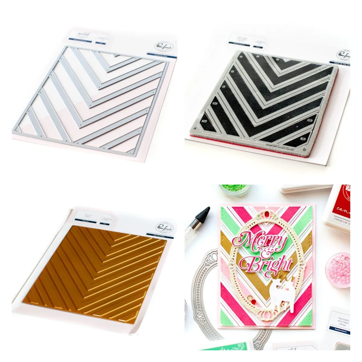 

Chevron Hot Foil Plate Cutting Dies Stamps Hot foil Scrapbook Diary Decoration Stencil Embossing Template DIY Greeting Card 2021