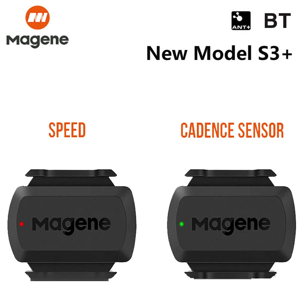 

2pcs MAGENE Cycling Speed Cadence Sensor ANT+ Wireless RPM Sensor for Garmin Bryton Bike Bicycle Computer Mobile Phone