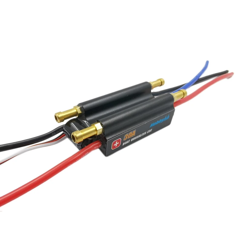 Rc лодка бесщеточный двигатель ESC 30A контроллер скорости Поддержка 2 6S Lipo BEC 5V/4A для