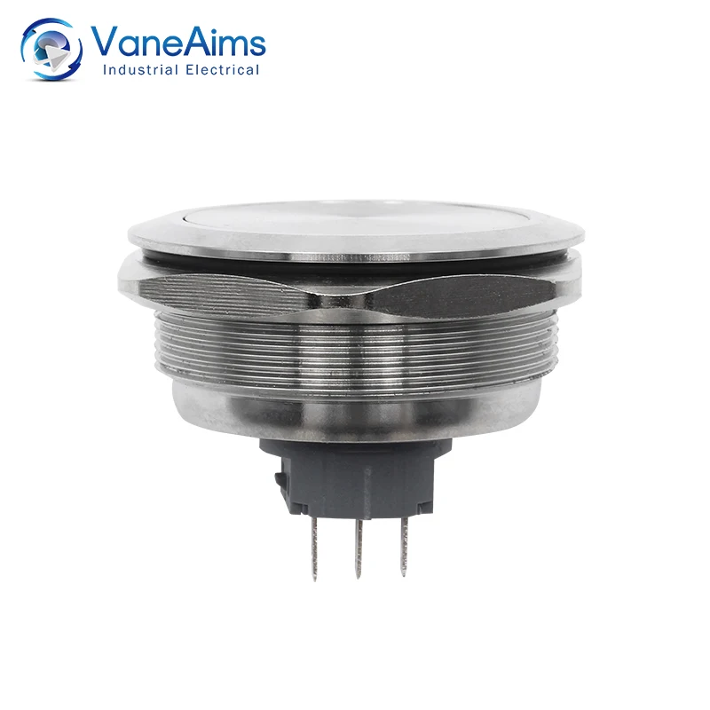 Металлическая кнопка сброса с мгновенной блокировкой переключатель 40 мм со