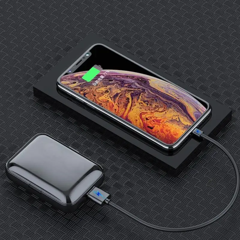 TWS стереонаушники F9 с поддержкой Bluetooth и микрофоном 1300 мАч|Наушники гарнитуры| |