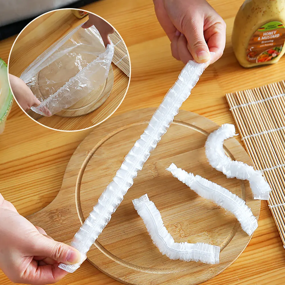 100 шт. одноразовые пластиковые пленки для хранения пищевых