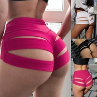 comfortable elegant women fashion pure color pole shorts brief knicker cut out panties dance wear stretch for teenage girls