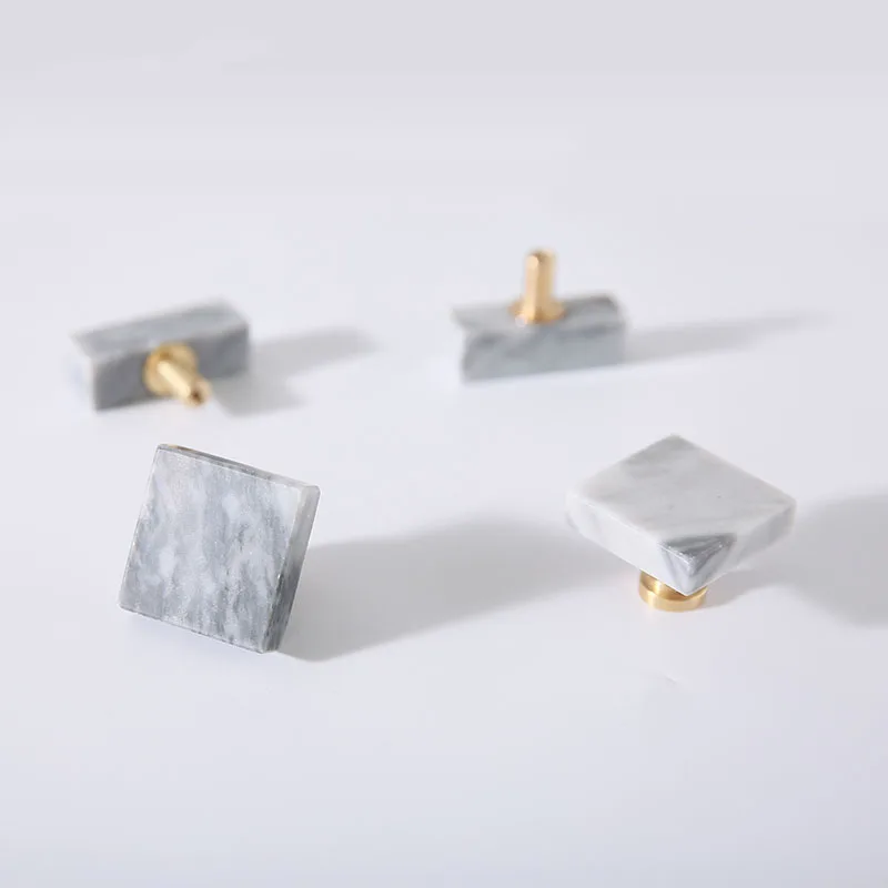 Мраморная ручка шкафа кухонные ручки из латуни и камня минимализм простой