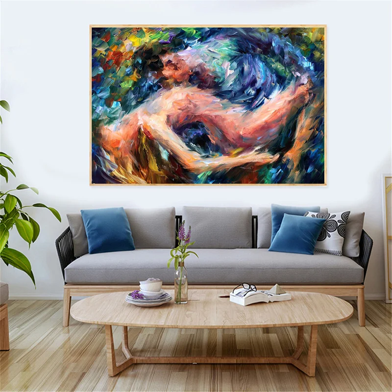 Абстрактная Нюдовая Картина Маслом Красочные Холсты Печати Искусства на Стенах Постеры Декор для Гостиной Домашний Декор.