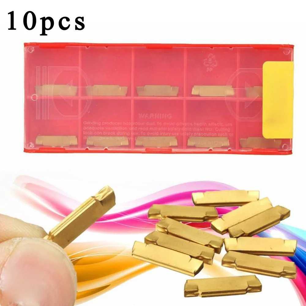 

10pcs/kit MGMN200-G Carbide Inserts For MGEHR/MGIVR Grooving Cut-off Lathe