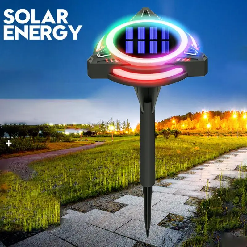 

Solar Colorful Ground Lights Outdoor Lawn Landscape Lights In-Ground Outdoor Landscape Lighting Automatically Detect Lighting