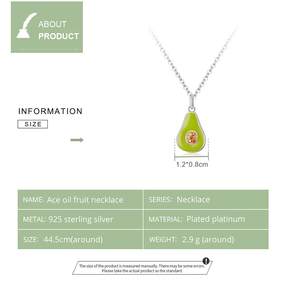 

Bisaer 100% Real 925 Sterling Silver Ace Oil Fruit Necklace For Women Chain Link Making Fine Jewelry Gift ECN439