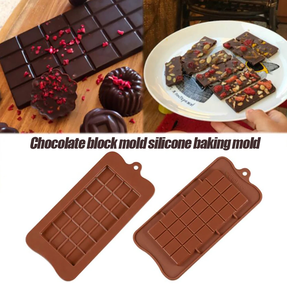 

Chocolate Molds Square Eco-Friendly Food Grade Silicone Bakeware DIY Cake Molds for Dessert Mousse Candy Making