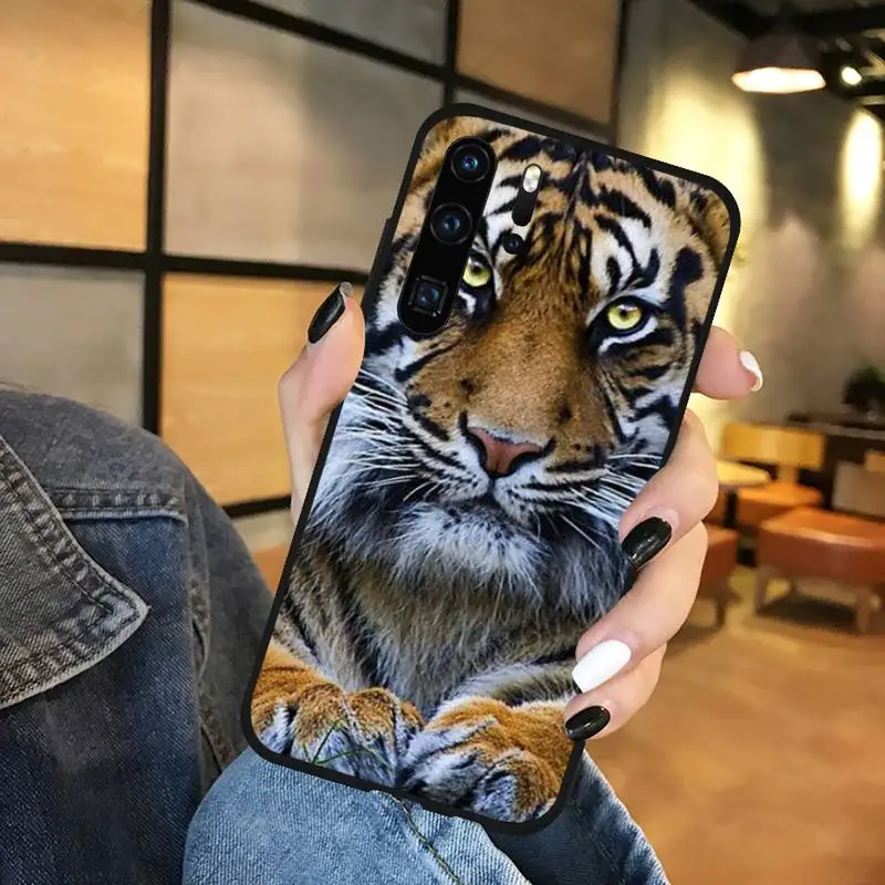 

Fashion Tiger Leopard Phone Case Funda For Huawei P9 P10 P20 P30 Lite 2016 2017 2019 plus pro P smart