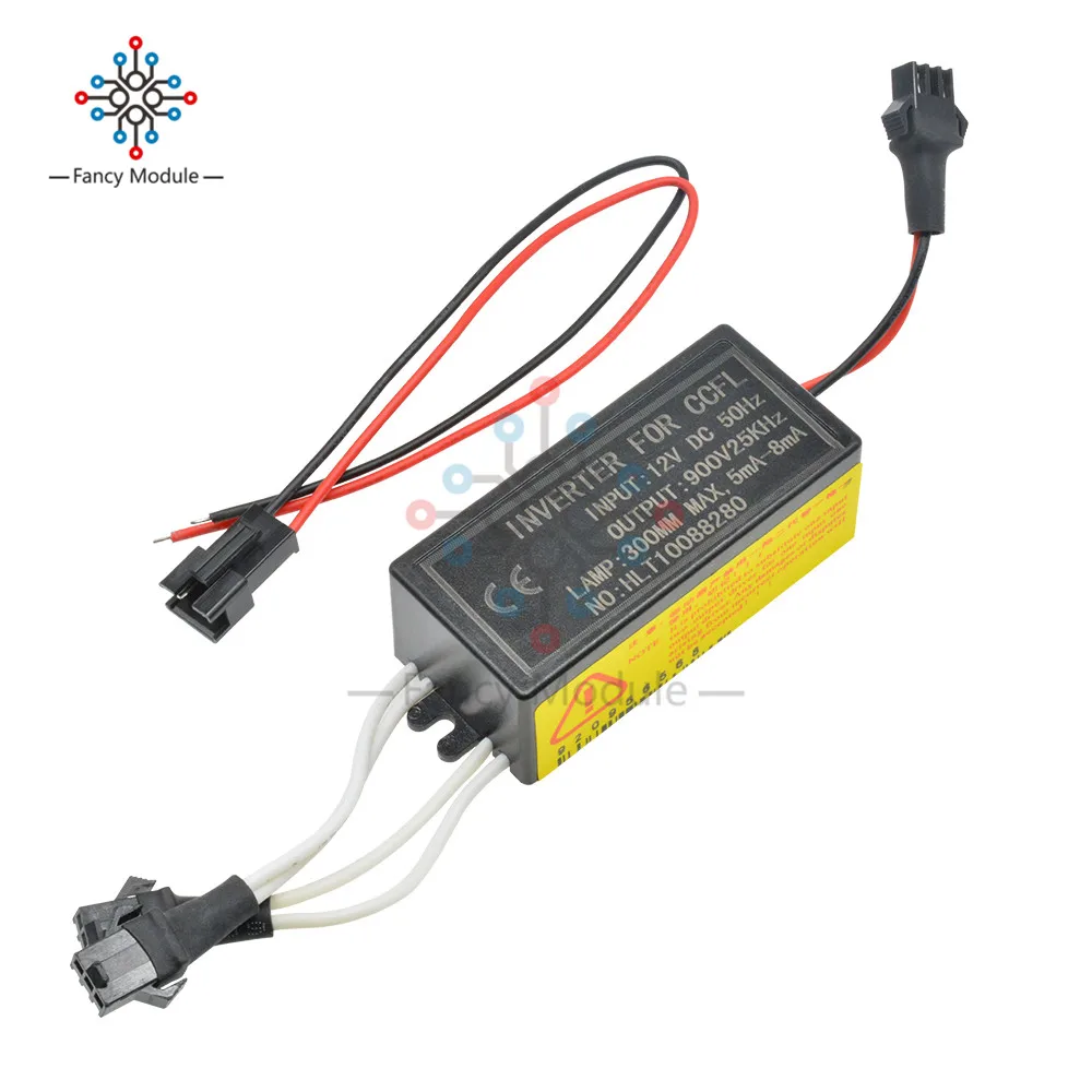 DC 12V до 900V инвертор с флуоресцентной лампой холодным катодом мужской подключение