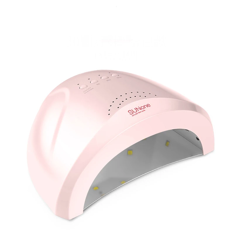 pink Лампа для ногтей 48 Вт УФ-лампа для гель-лака светодиодный светильник для ногтей 30 светодиодный S Сушилка для ногтей 3 таймера ледяная лампа для маникюрного аппарата инструменты для дизайна ногтей - Цвет: pink